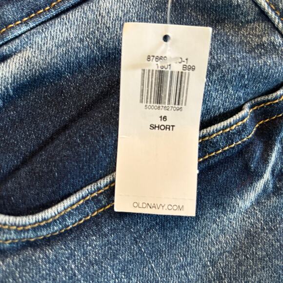 NWT Old Navy O.G. Straight High Rise Extra Stretch Jeans Size 16 Short - Picture 3 of 5